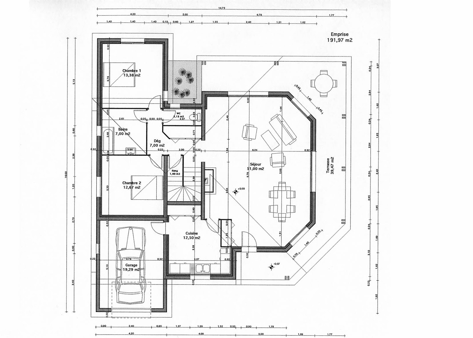 plan maison design moderne gratuit